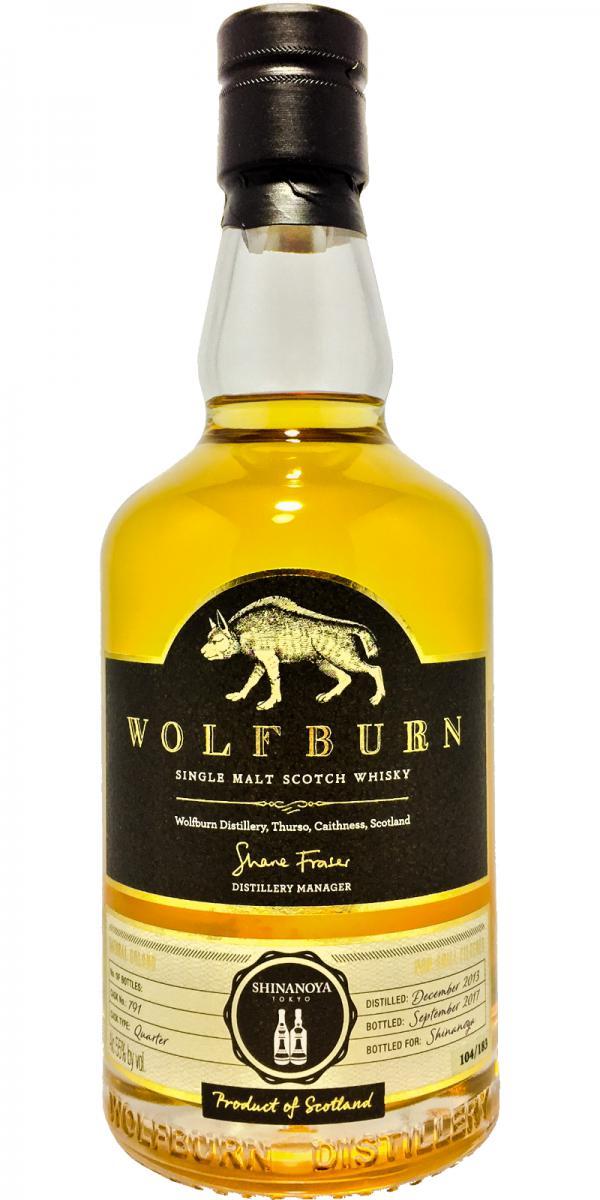 Wolfburn 2013 Shinanoya Single Cask Bottling No. 1