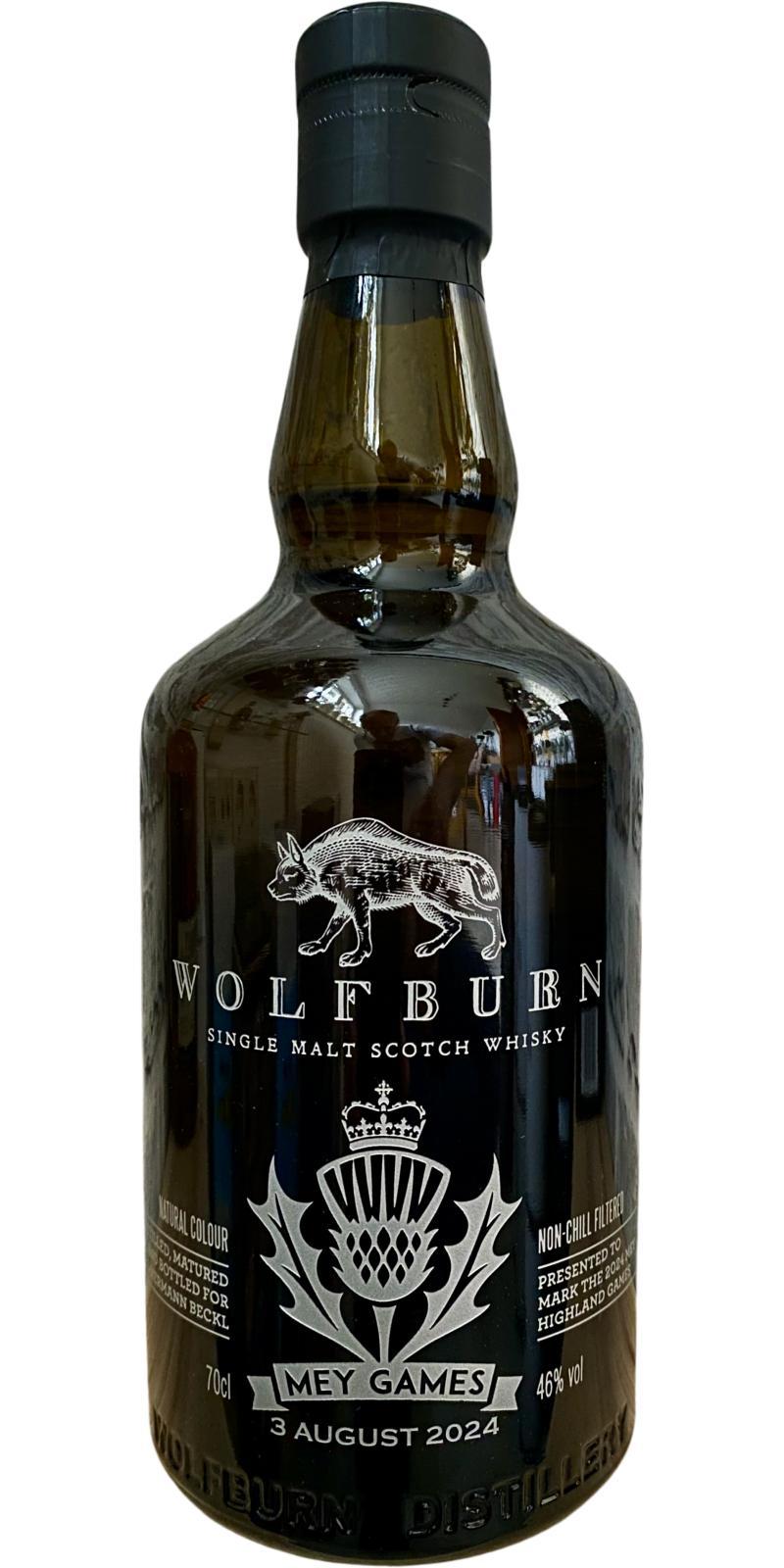 Wolfburn Mey Games 2024 engraved