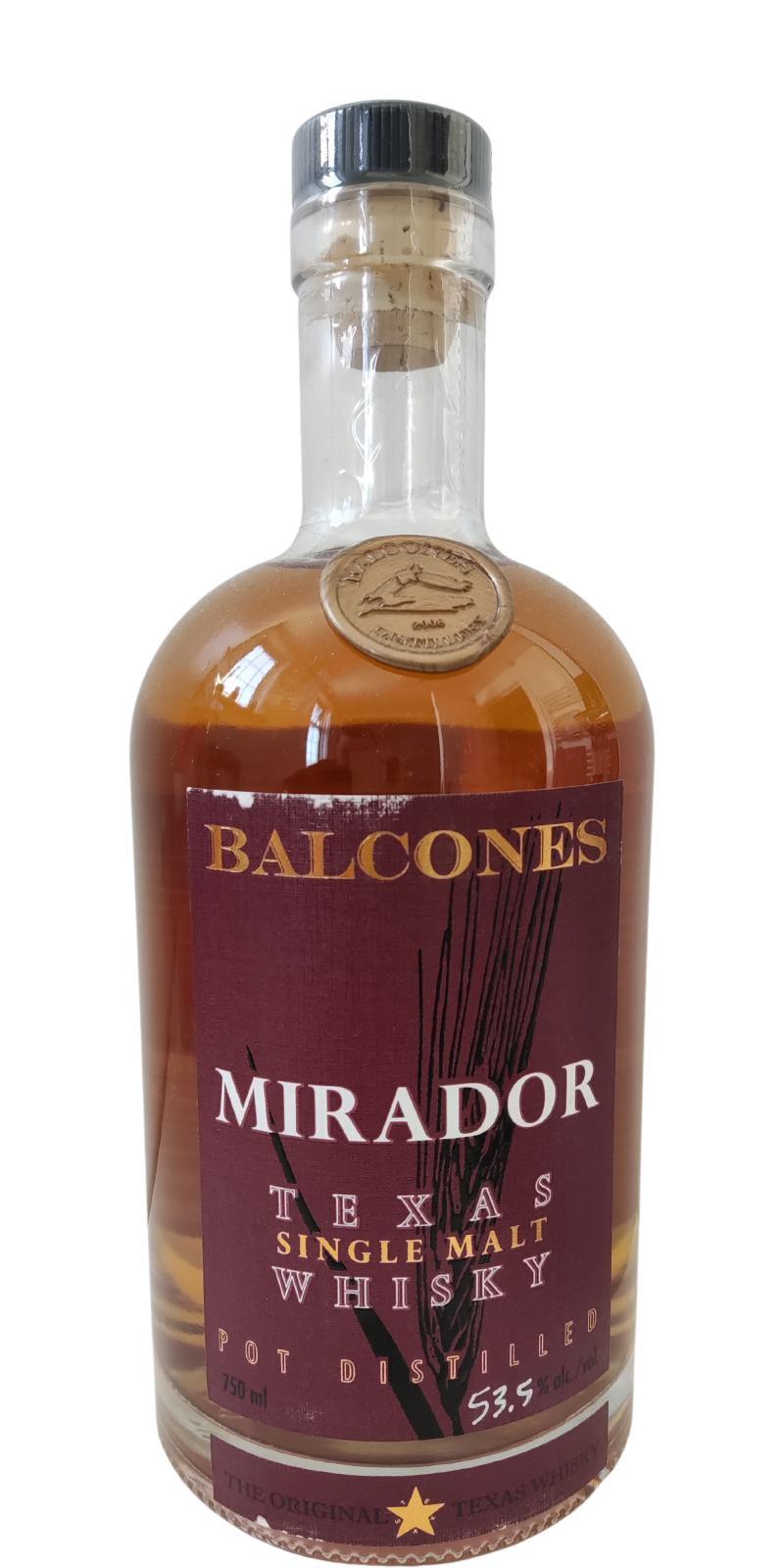 Balcones Mirador Pot Distilled
