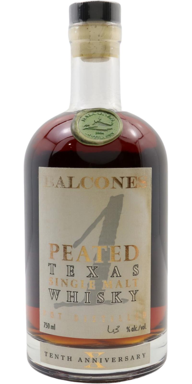 Balcones Peated Texas Single Malt Tenth Anniversary