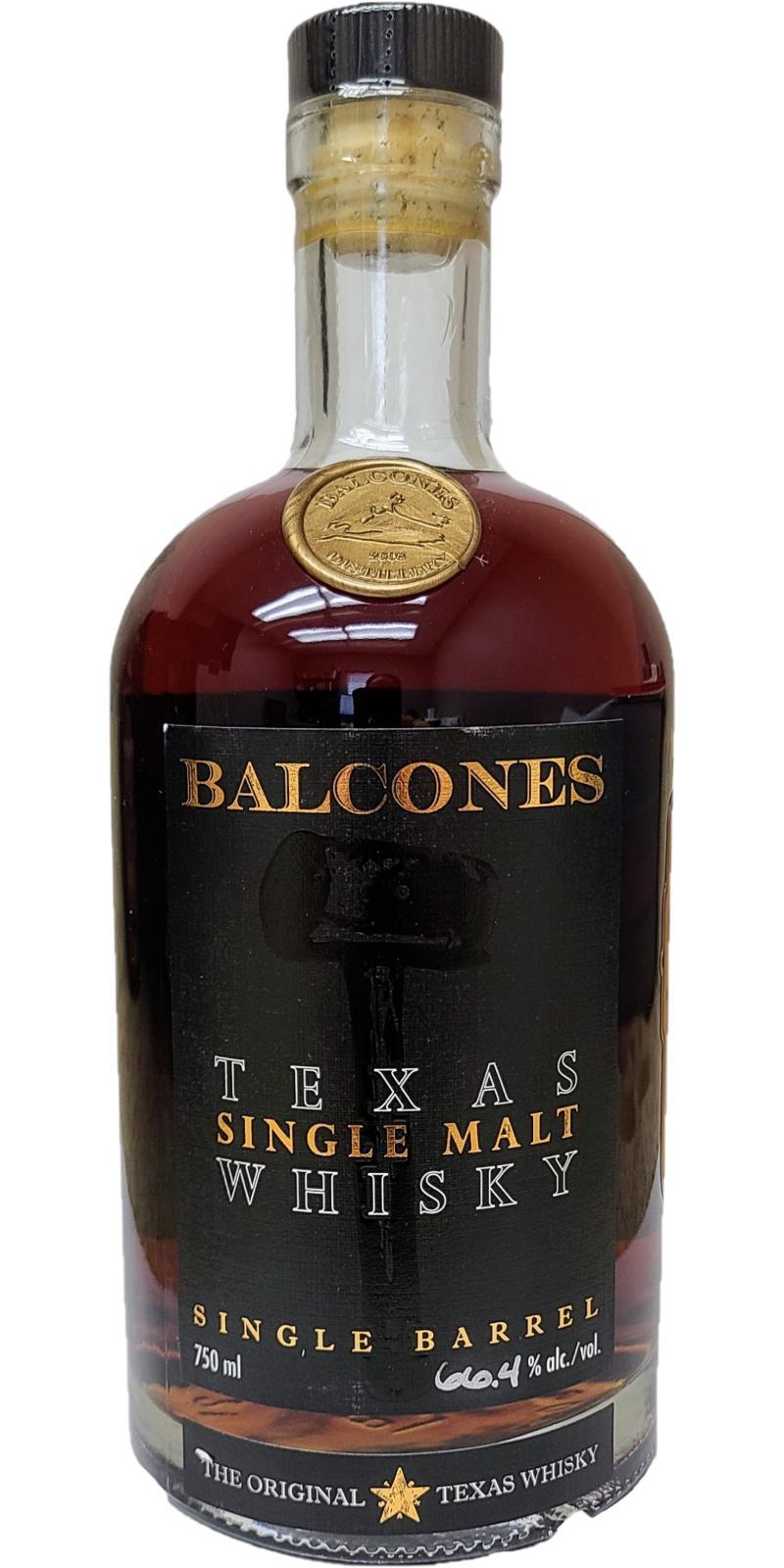 Balcones Texas Single Malt Whisky Single Barrel