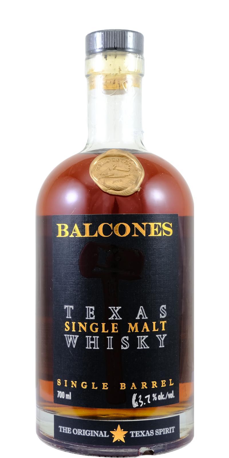 Balcones Texas Single Malt Whisky Single Barrel