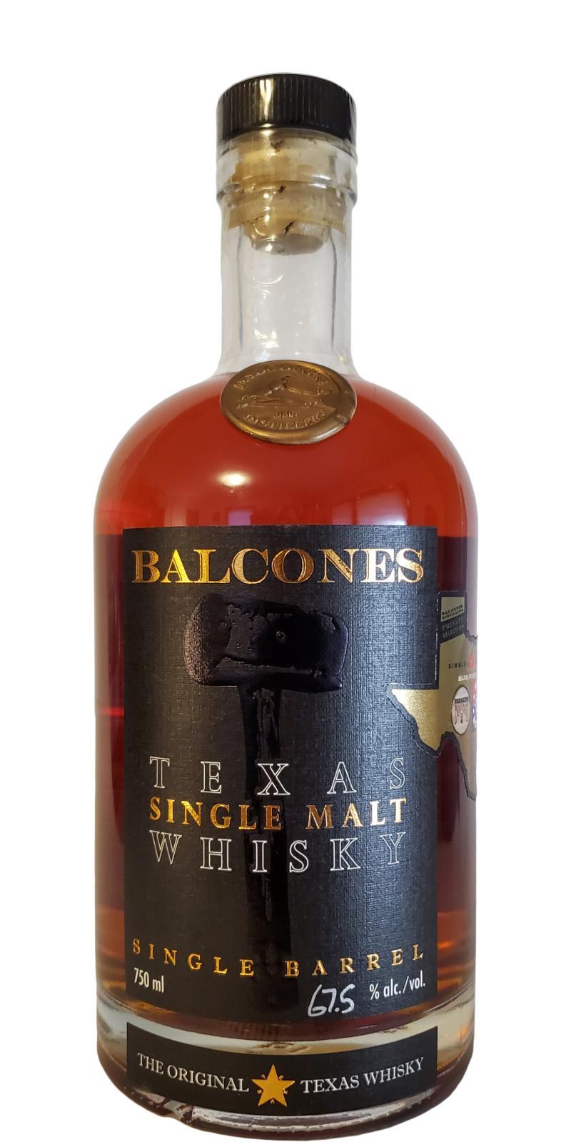 Balcones Texas Single Malt Whisky Single Barrel
