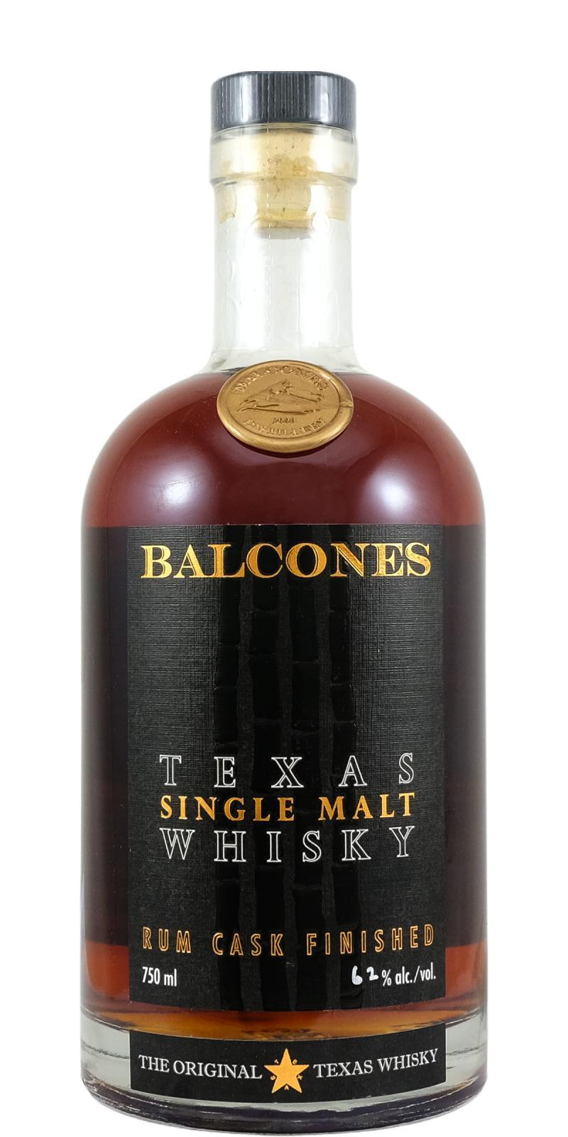 Balcones Texas Single Malt Whisky Rum Cask Finished