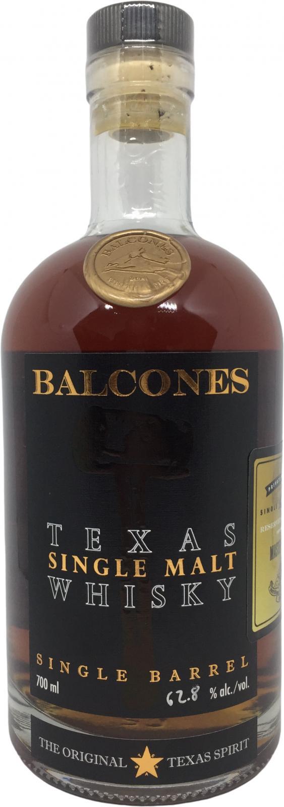 Balcones Texas Single Malt Whisky Single Barrel