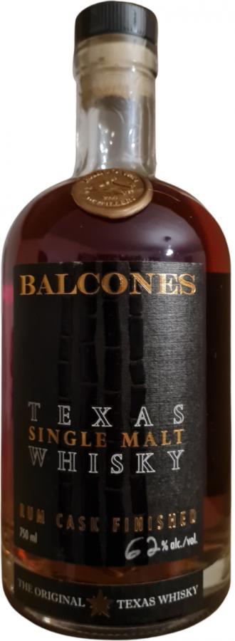 Balcones Texas Single Malt Whisky '1' Rum Cask Finished