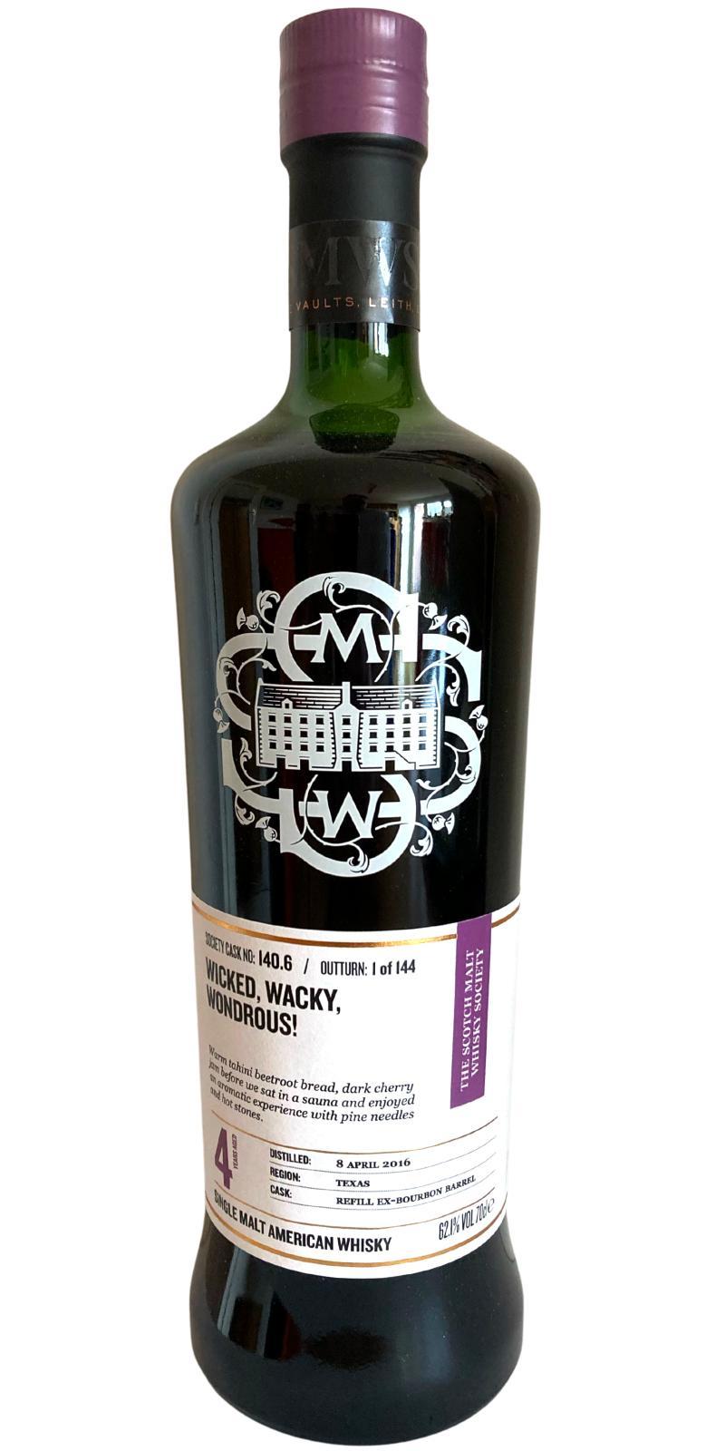 Balcones 2016 SMWS 140.6 Wicked, wacky, wondrous!