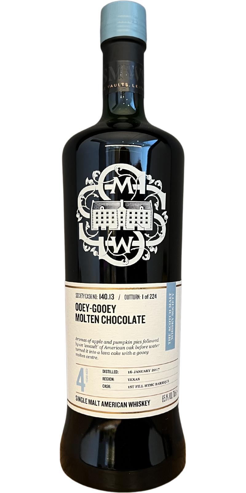Balcones 2017 SMWS 140.13 OOEY-GOOEY MOLTEN CHOCOLATE