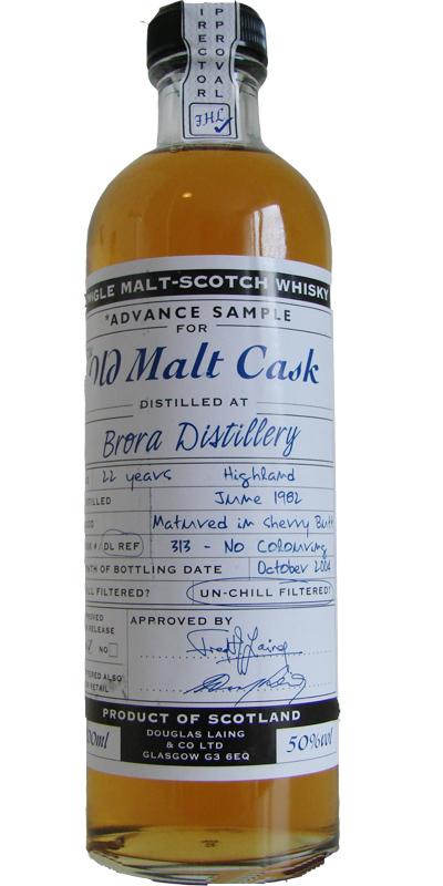 Brora 1982 DL The Old Malt Cask - Advanced Sample