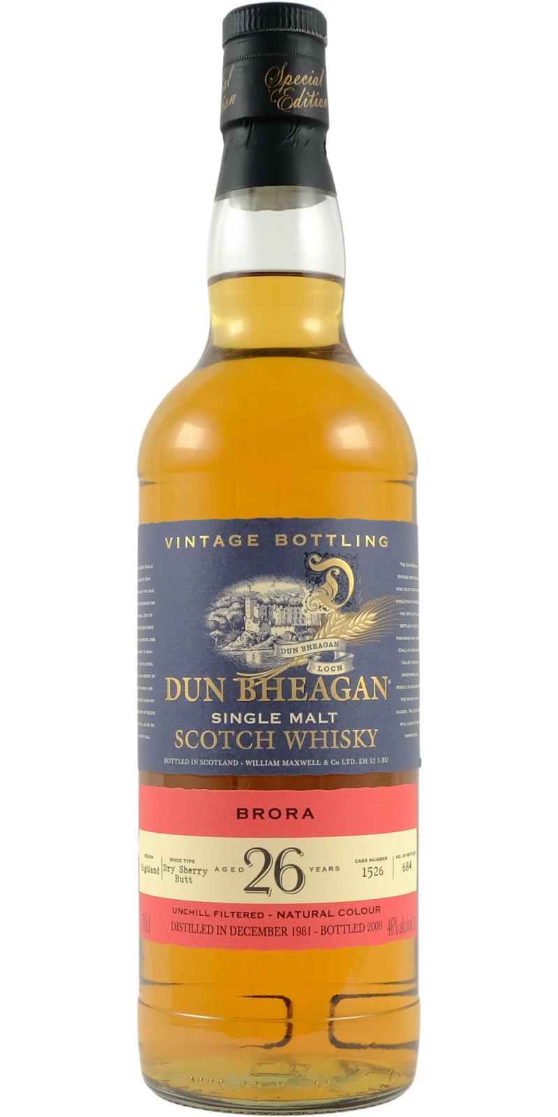 Brora 1981 IM Dun Bheagan
