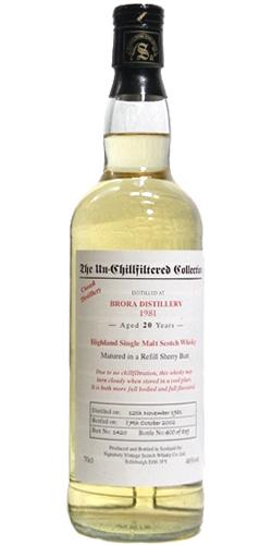 Brora 1981 SV The Un-Chillfiltered Collection