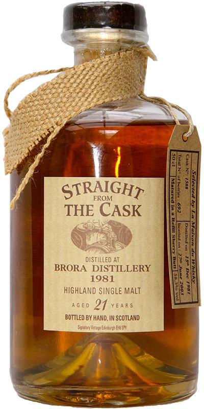 Brora 1981 SV Straight from the Cask for LMDW