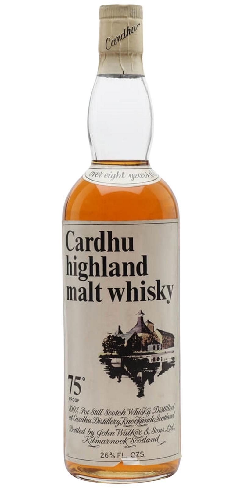 Cardhu 08-year-old highland malt whisky