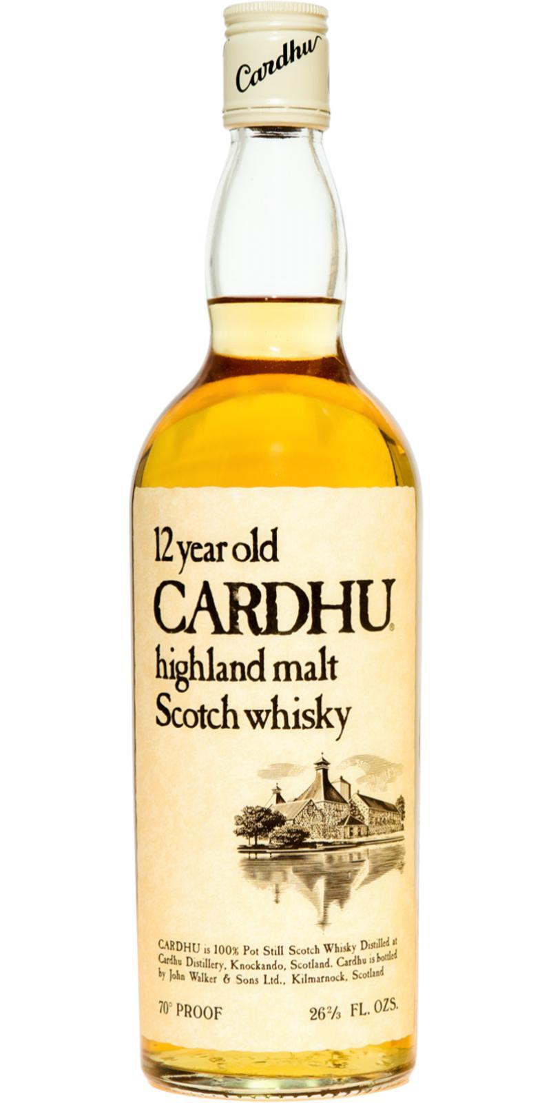 Cardhu 12-year-old highland malt Scotch whisky