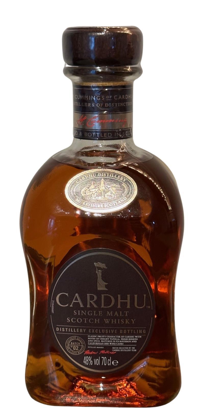 Cardhu Distillery Exclusive Bottling Limited Release Batch 02