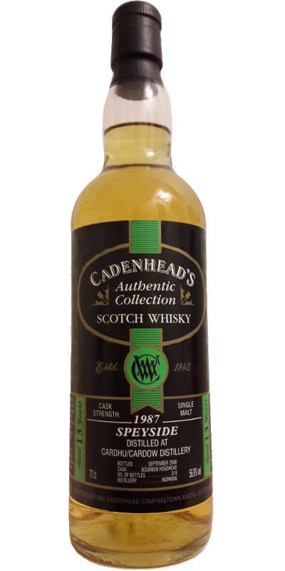 Cardhu 1987 CA Authentic Collection