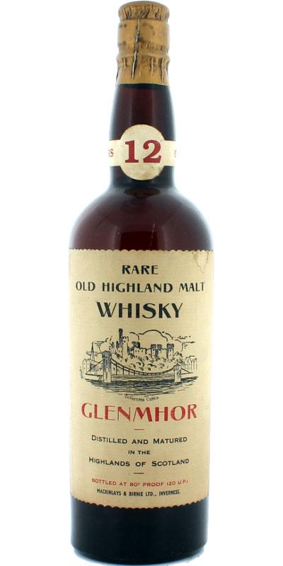 Glen Mhor 12-year-old Rare Old Highland Malt Whisky - 80° PROOF