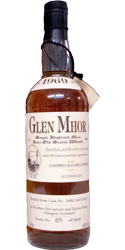 Glen Mhor 1969 C&C Single Highland Malt - Rare Old Scotch Whisky
