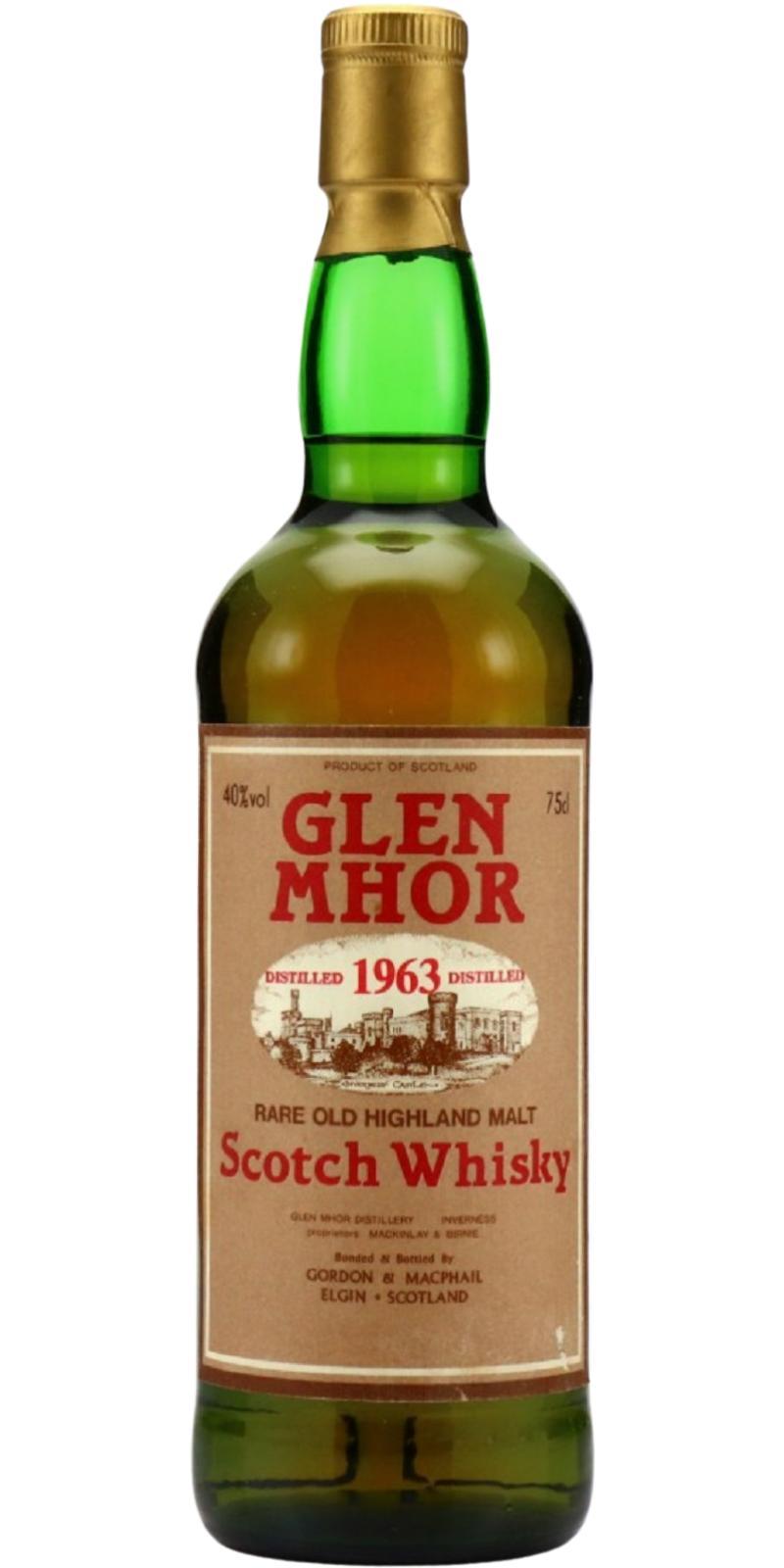 Glen Mhor 1963 GM Licensed Bottling