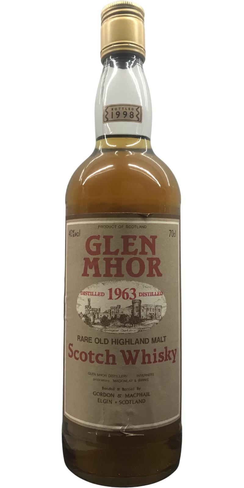 Glen Mhor 1963 GM Licensed Bottling
