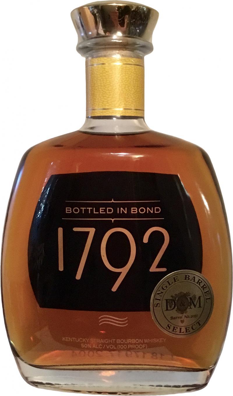 1792 Single Barrel Select Bottled in Bond