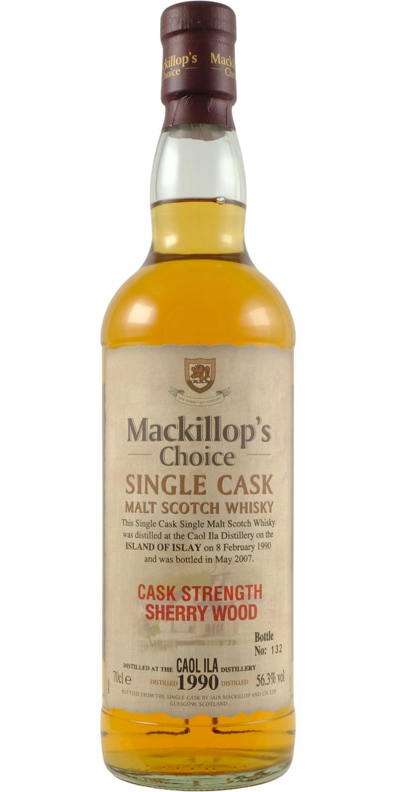 Caol Ila 1990 McC Single Cask - Cask Strength