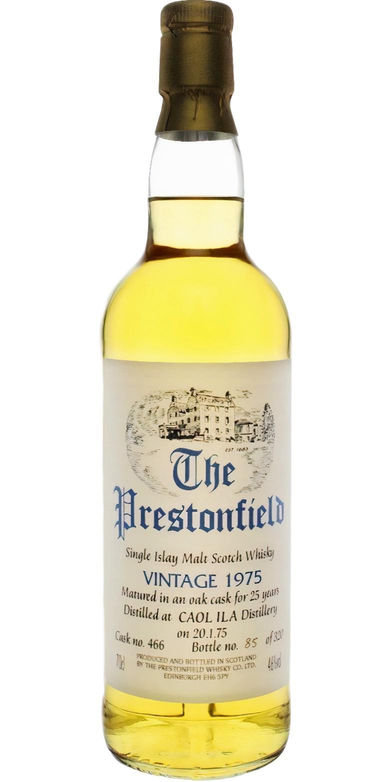 Caol Ila 1975 SV The Prestonfield