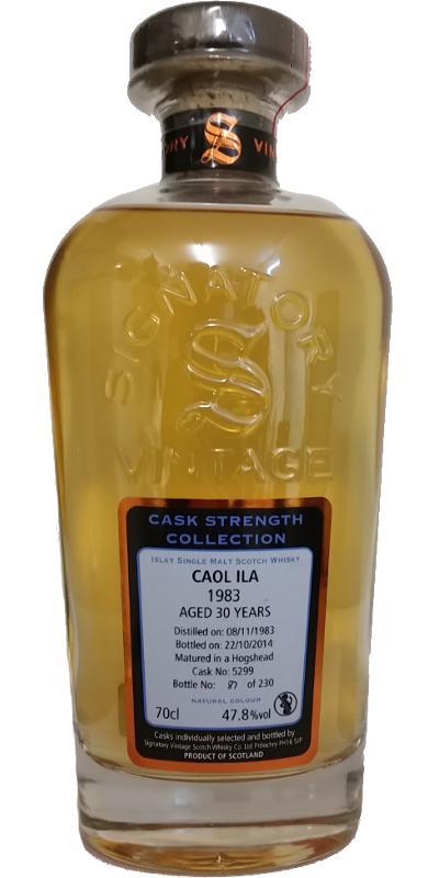 Caol Ila 1983 SV Cask Strength Collection