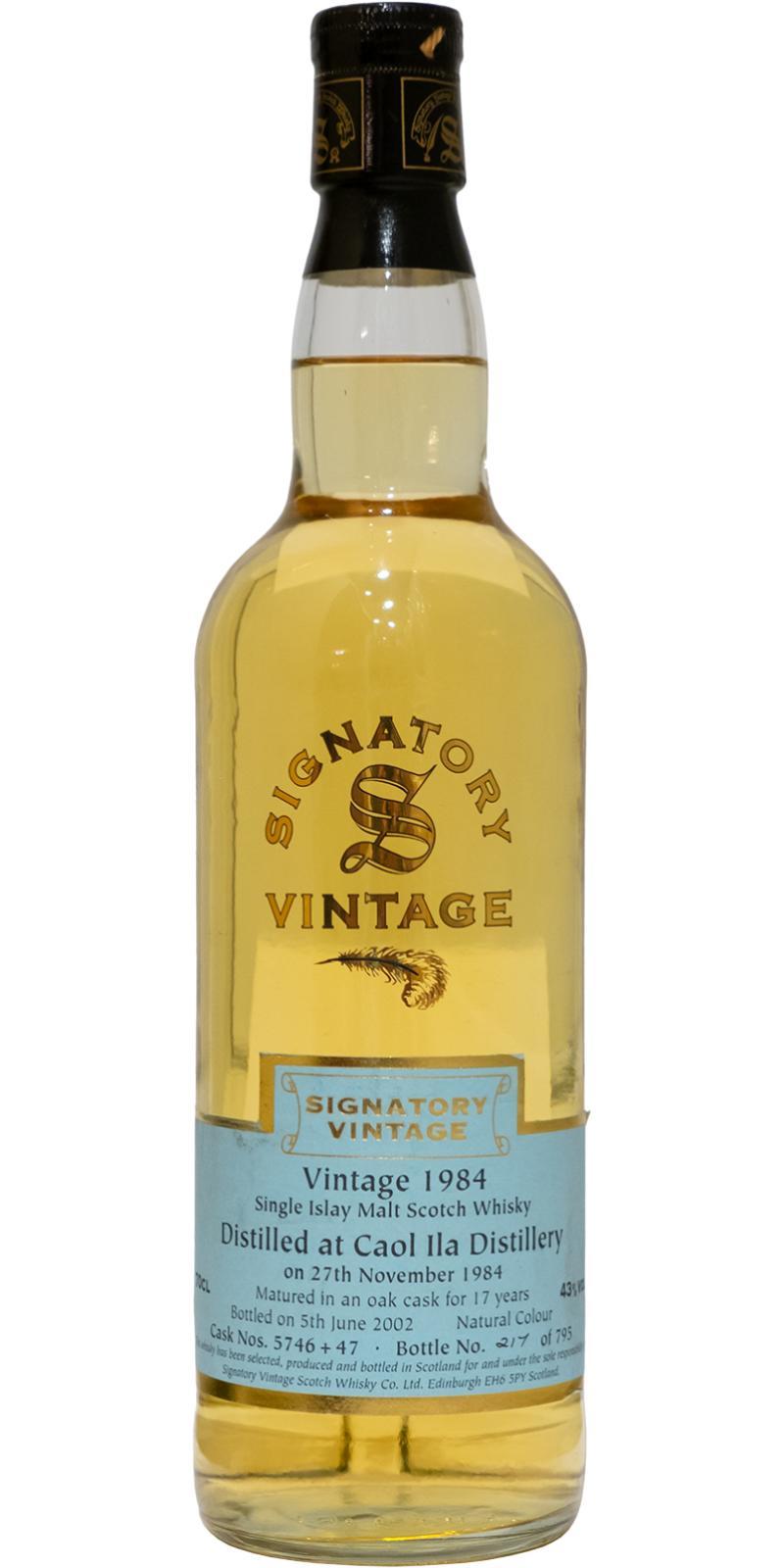 Caol Ila 1984 SV Vintage Collection