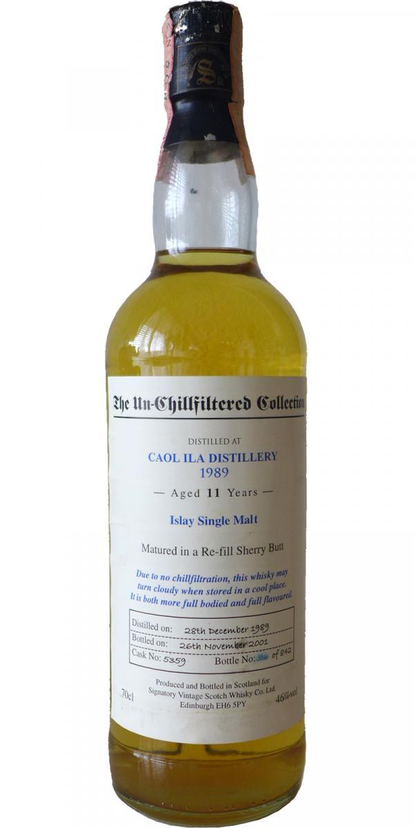 Caol Ila 1989 SV The Un-Chillfiltered Collection