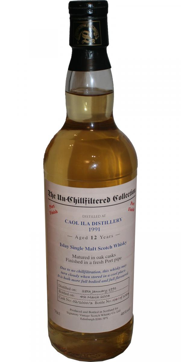 Caol Ila 1991 SV The Un-Chillfiltered Collection
