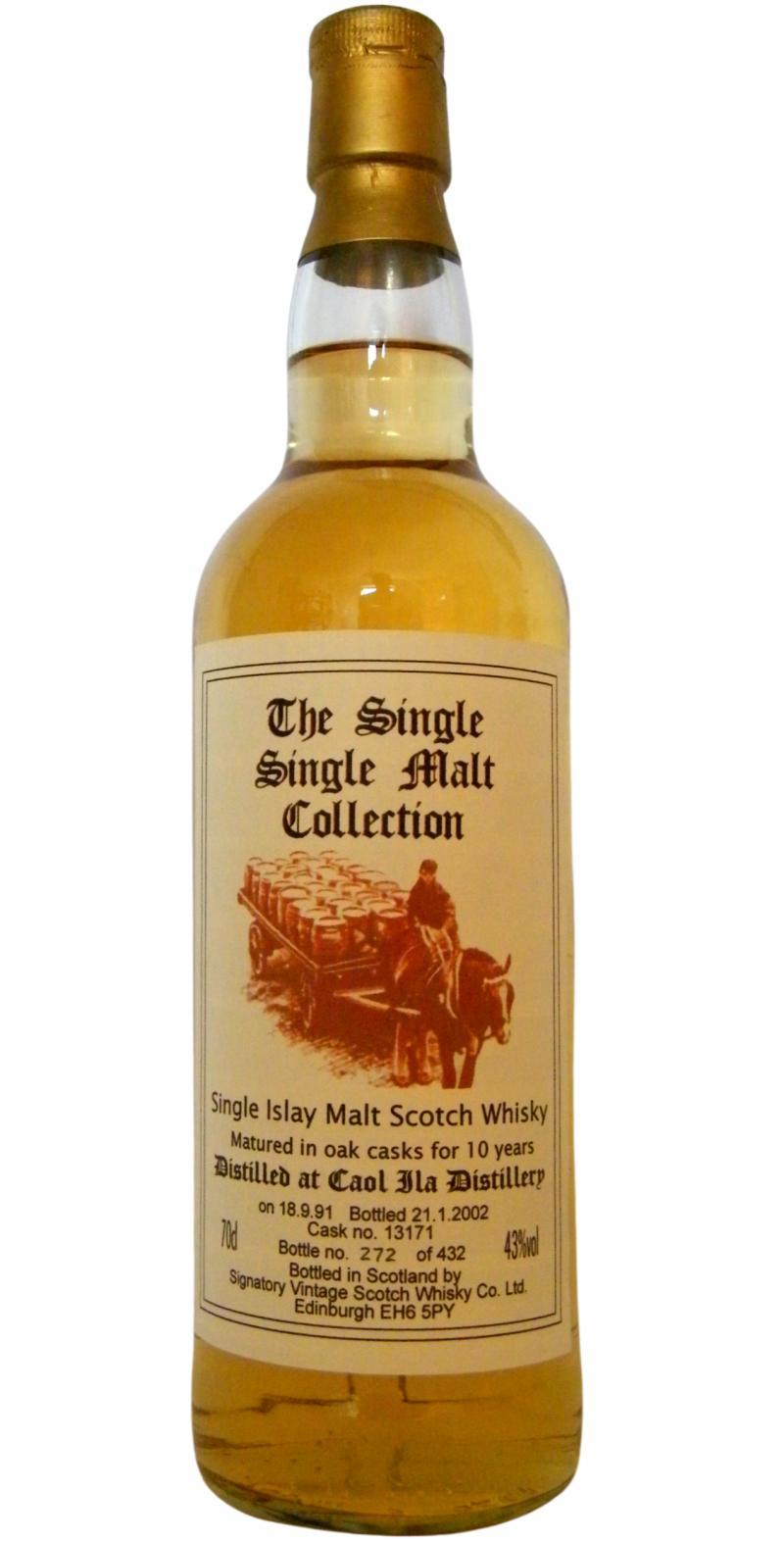 Caol Ila 1991 SV The Single Single Malt Collection