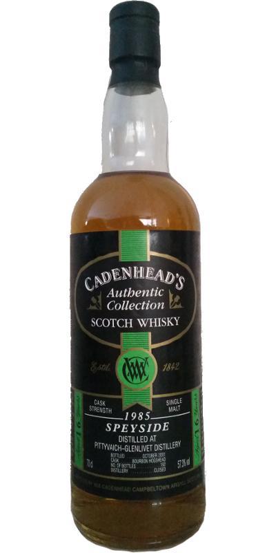 Pittyvaich 1985 CA Authentic Collection