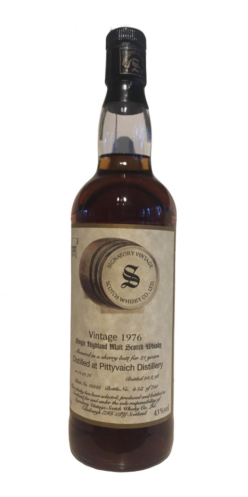 Pittyvaich 1976 SV Vintage Collection