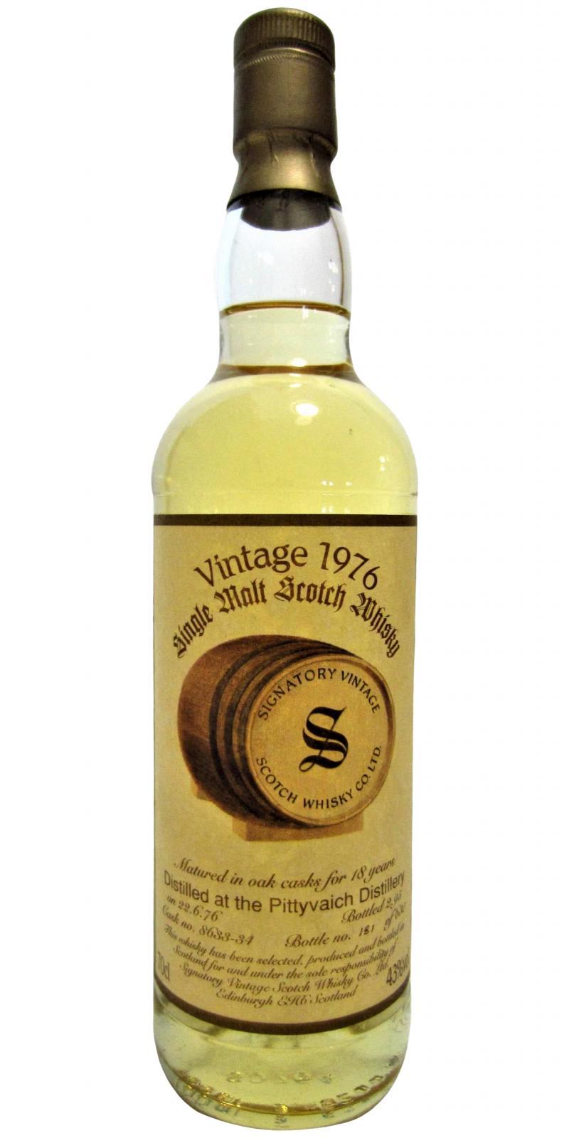 Pittyvaich 1976 SV Vintage Collection
