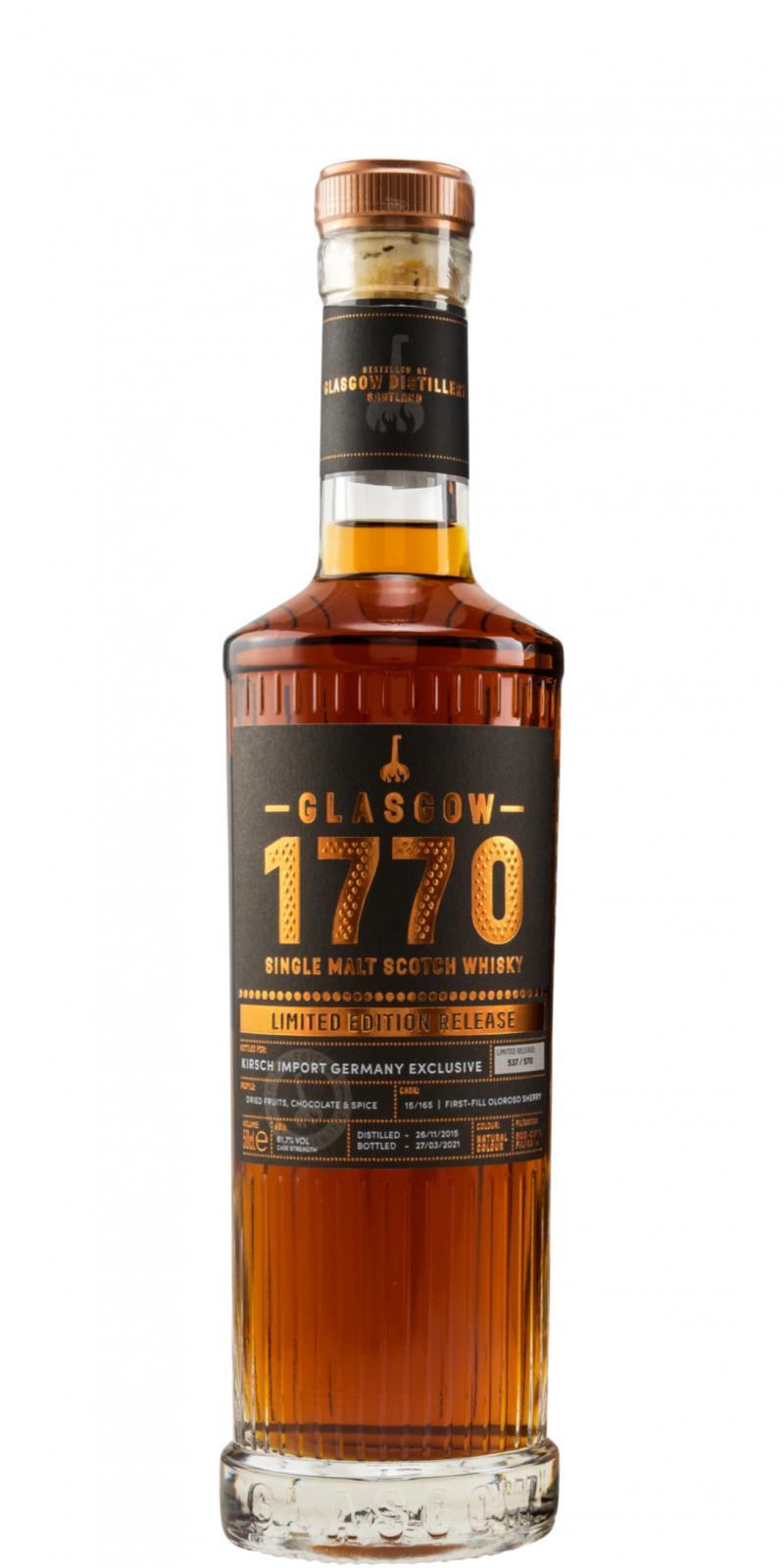 1770 Glasgow 2015 Limited Edition Release