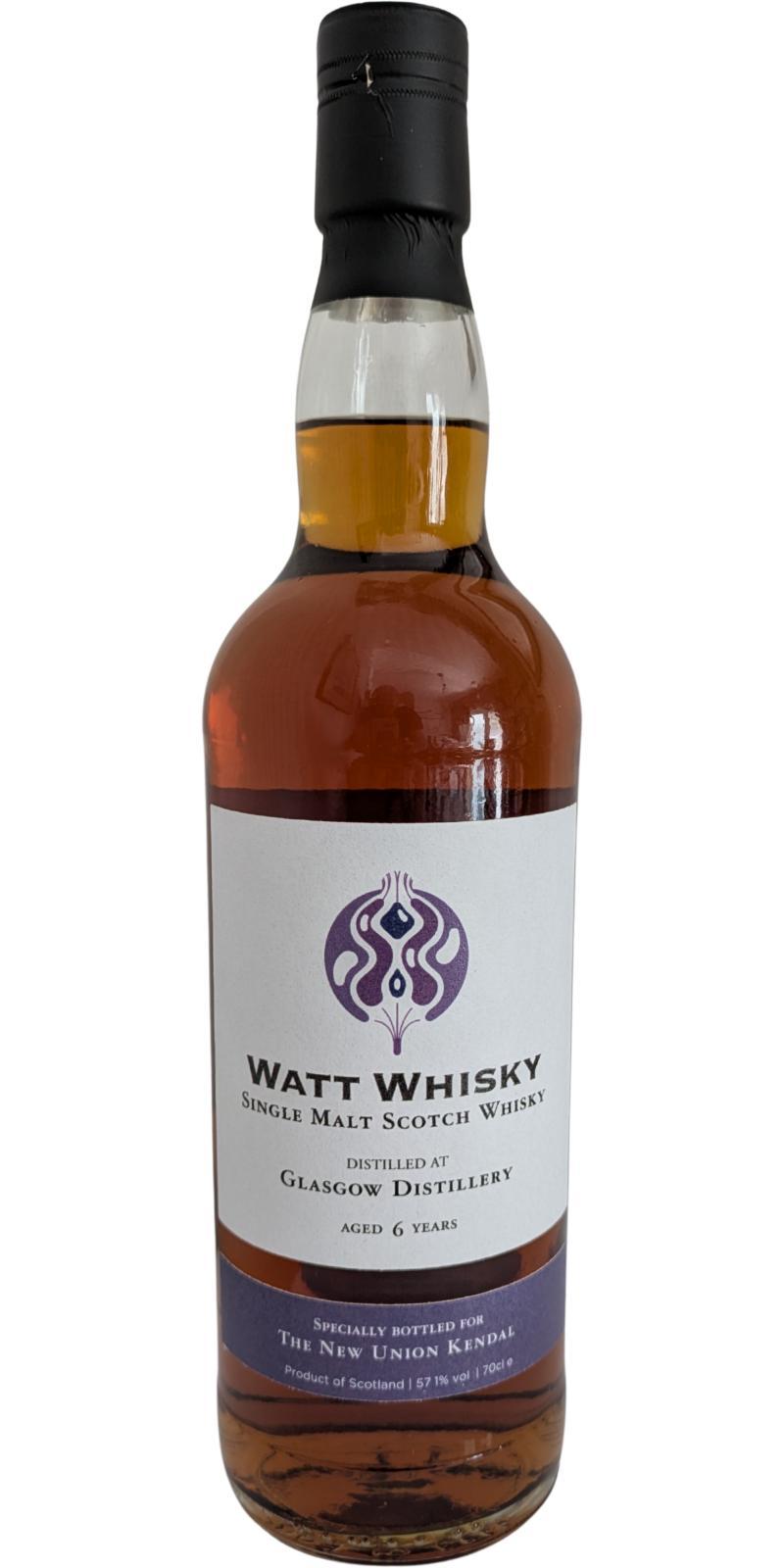 Glasgow Distillery 2017 CWCL Watt Whisky