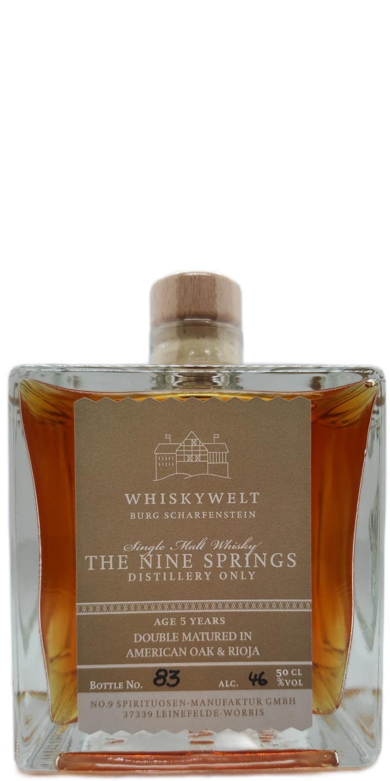 The Nine Springs 05-year-old Whiskywelt Burg Scharfenstein