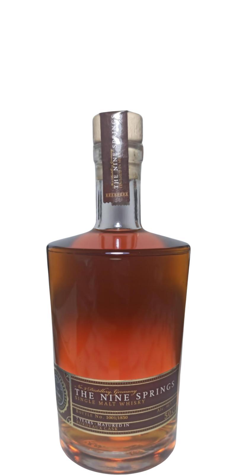 The Nine Springs 07-year-old Bordeaux Cask