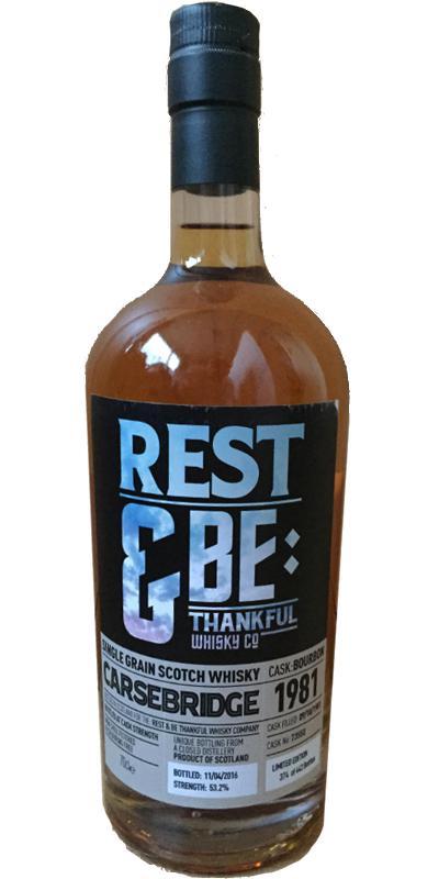 Carsebridge 1981 RBTW Limited Edition