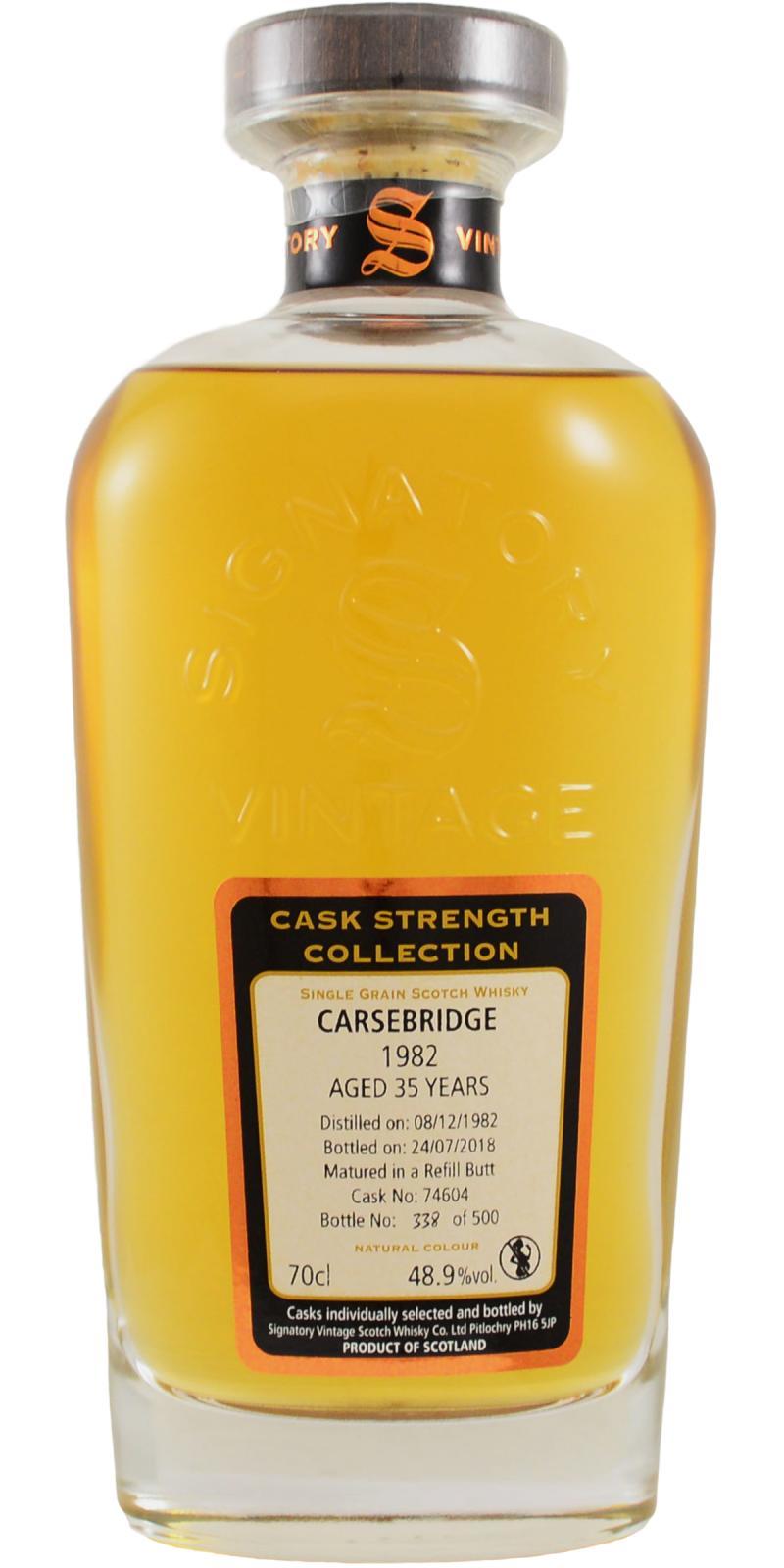 Carsebridge 1982 SV Cask Strength Collection