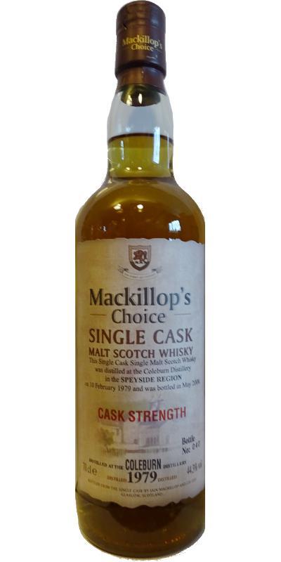Coleburn 1979 McC Single Cask - Cask Strength