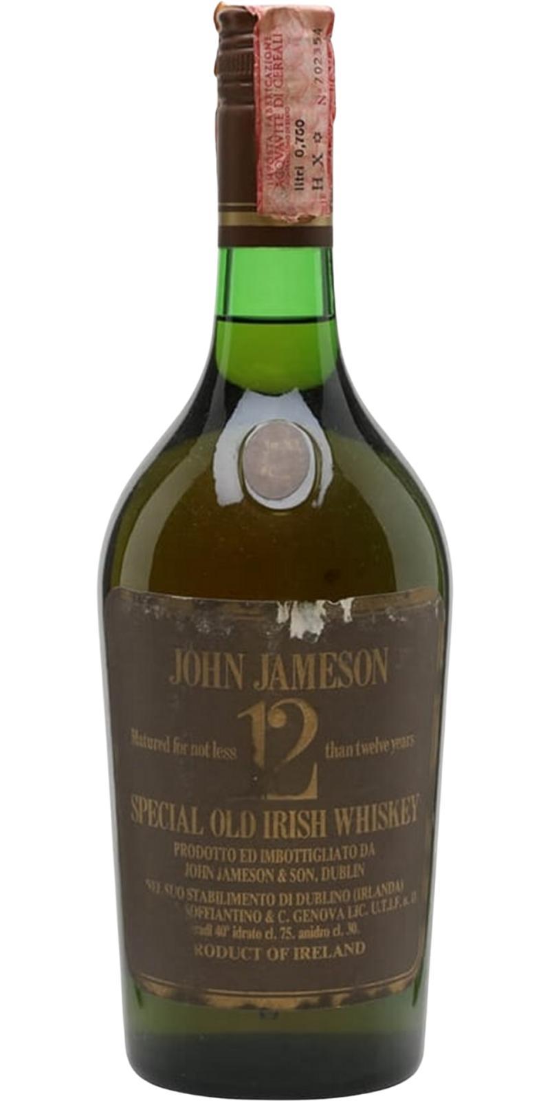 John Jameson 12-year-old Special Old Irish Whiskey