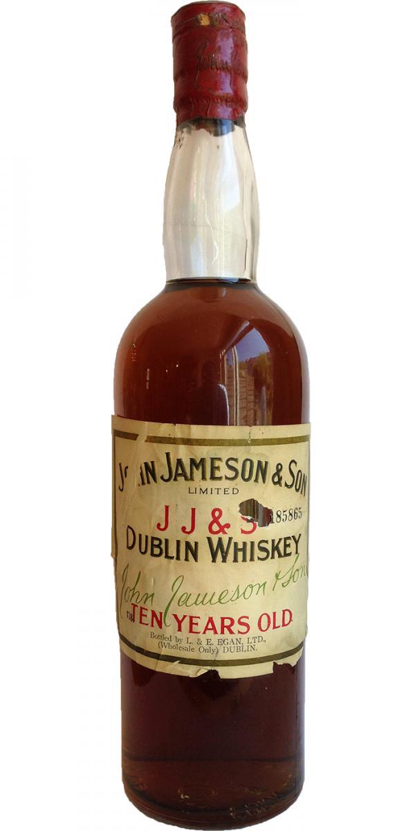 John Jameson & Son 10-year-old Dublin Whiskey