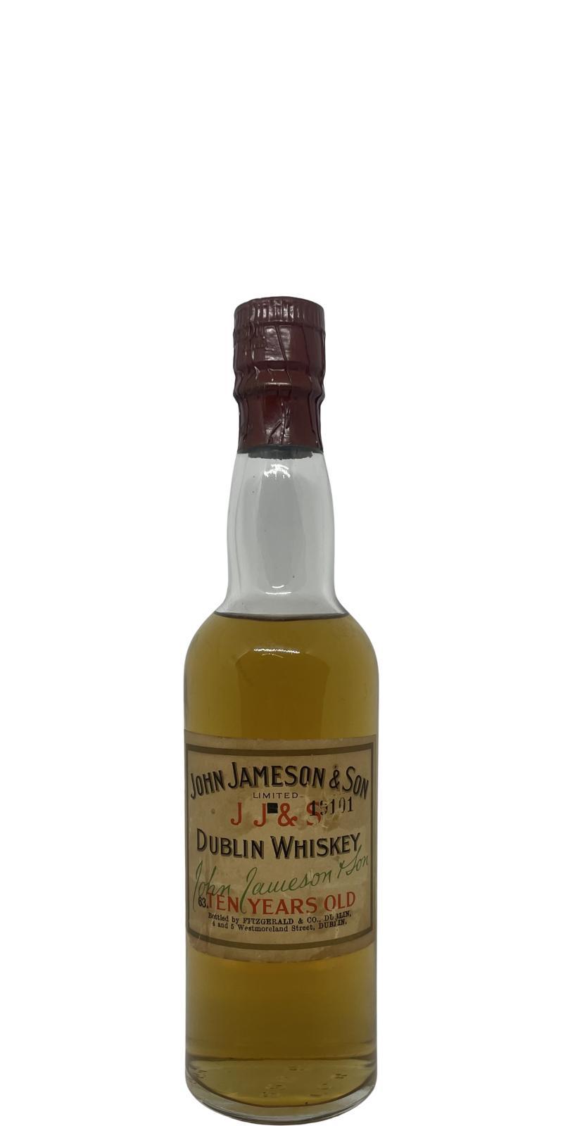 John Jameson & Son 10-year-old JJ&S