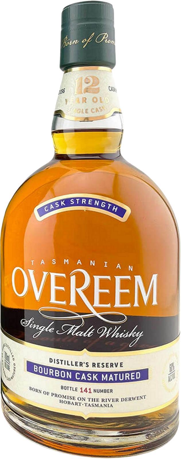 Overeem 12-year-old Single Cask Whisky - Bourbon Cask Matured