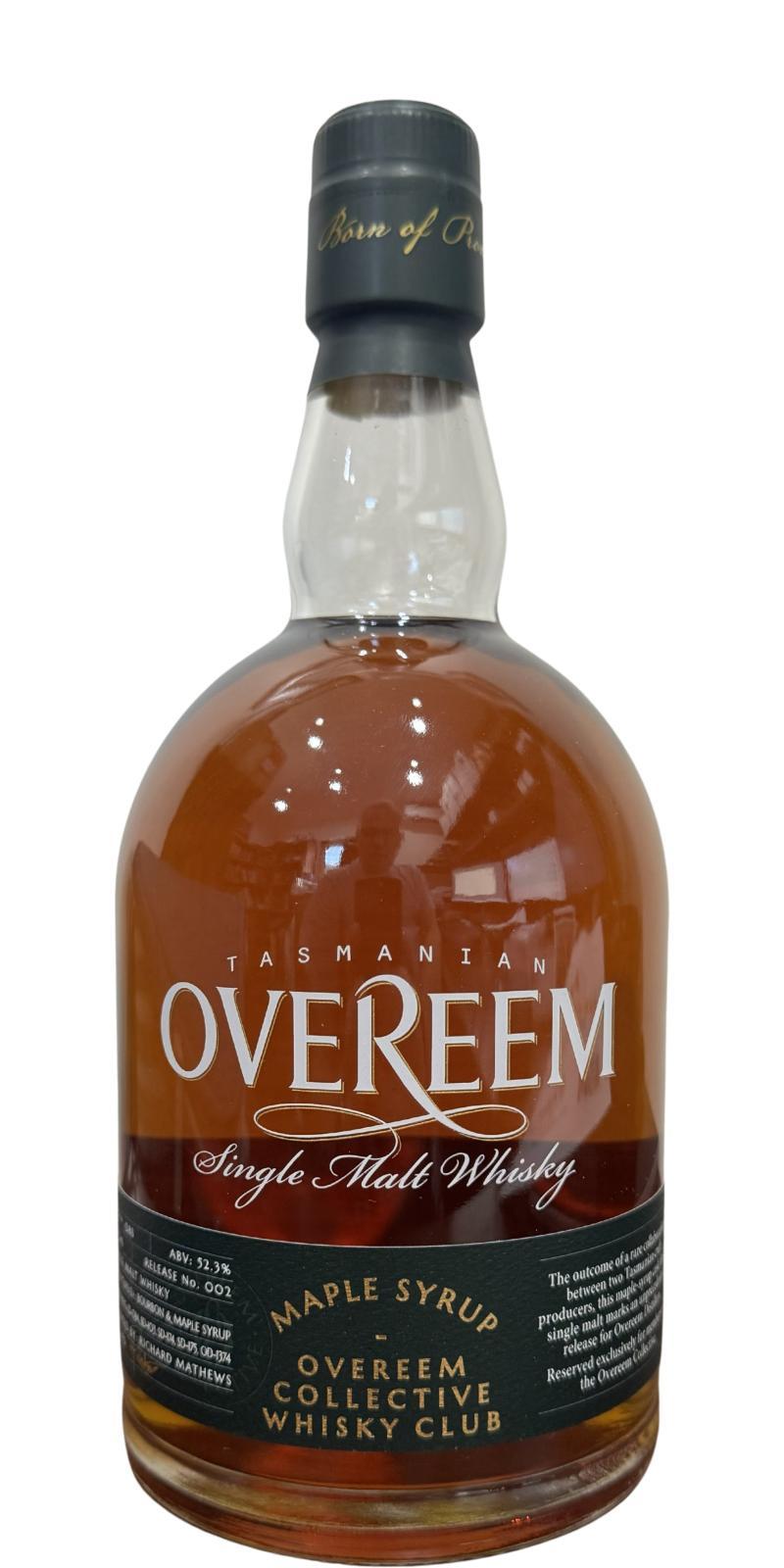 Overeem Maple Syrup Overeem Collective Whisky Club