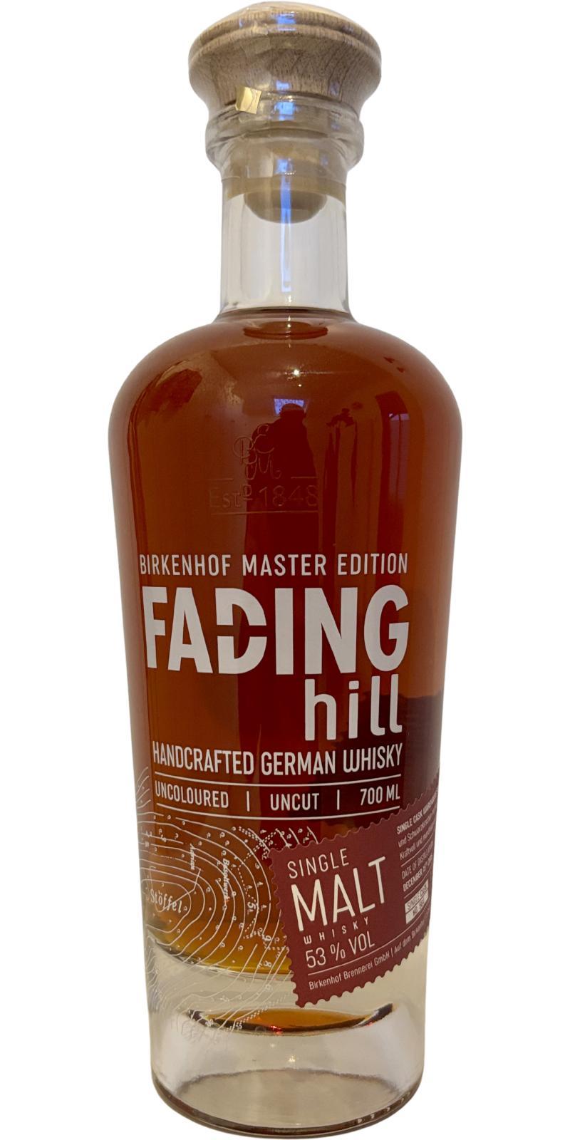 Fading Hill 2015 Single Cask Warehouse Selection