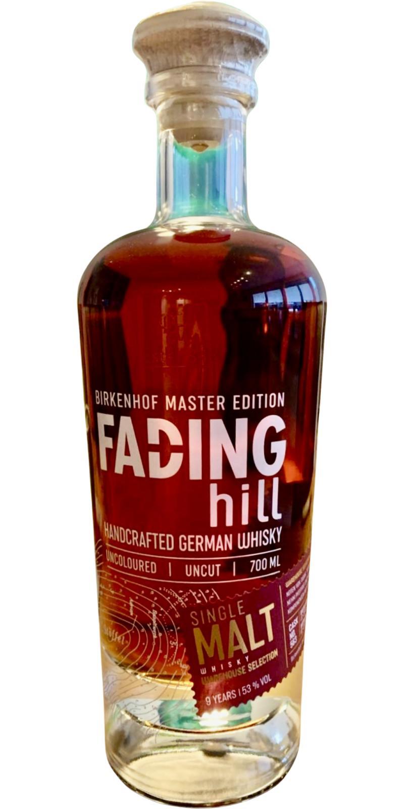Fading Hill 2016 Single Cask Warehouse Selection