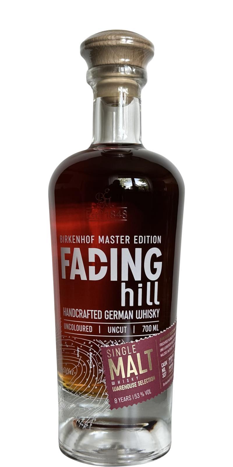 Fading Hill 2016 Single Cask Warehouse Selection